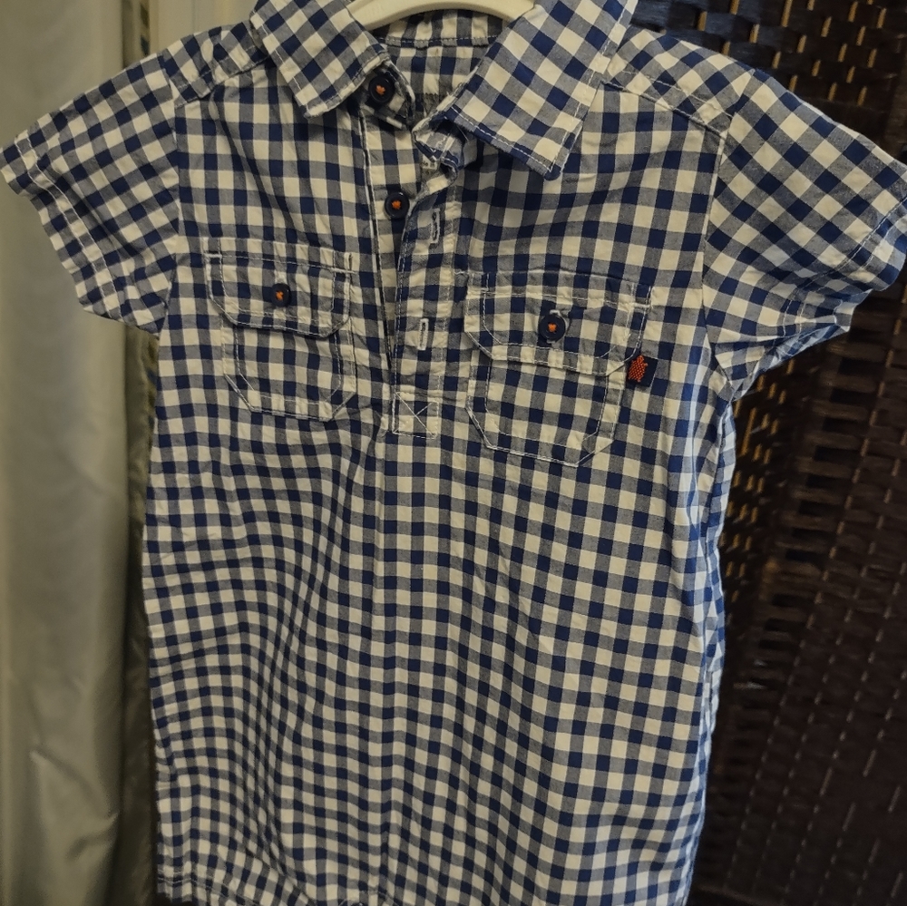 Just one you blue and white snaps in-between legs size 18 mos